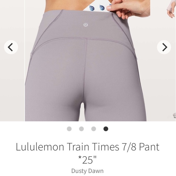 SOLD Lululemon Train Times 7/8 Pant in Dusty Dawn - Picture 3 of 9